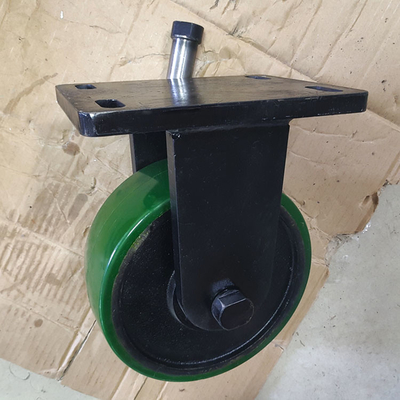 6x3 inch Wide Caster Wheel 3300lbs Super Heavy Duty Casters Green Iron PU OEM