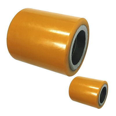 Red 80mm Pallet Truck Wheels , 800kg Loading Pallet Jack Roller Wheels