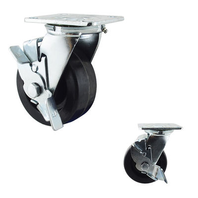125mm Diameter 770LBS Swivel Lock Heat Resistant Caster Wheels