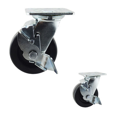 125mm Diameter 770LBS Swivel Lock Heat Resistant Caster Wheels