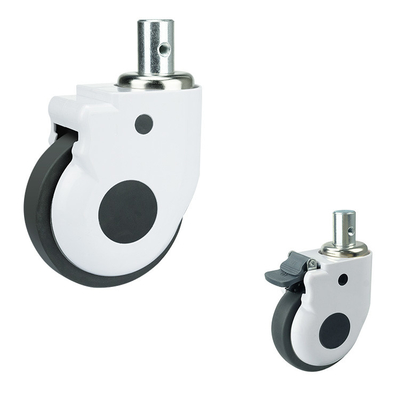 5'' Medical Bed Casters 125kg Stem Type Anti Winding Hospital Wheels