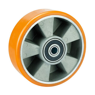 350KG Kapasiteli Naylon Tekerlekler 65mm Masif Çekirdekli Tekerlek Dayanıklı Endüstriyel Tekerlekler Makine ve Ekipman Hareketleri İçin