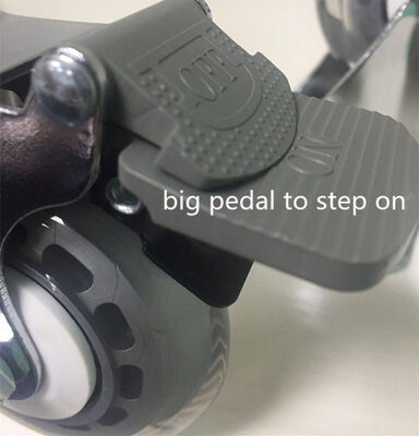 5 İnç Toplam Yükseklik Poliüretan Tekerlekler Endüstriyel Sınıf Ağır Yük Kapasiteli Arabalar, Makineler ve Ekipmanlar İçin