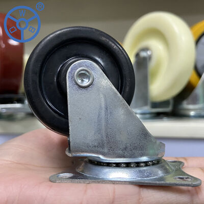 Solid Core Wheel Nylon Casters Plate Montage Type American Style Heavy Duty Casters İdeal Endüstriyel Uygulamalar
