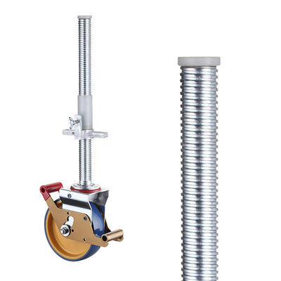125mm PU Ayarlanabilir İskele Tekerlekleri, 300kg Kapasiteli Tekerlekli İskele