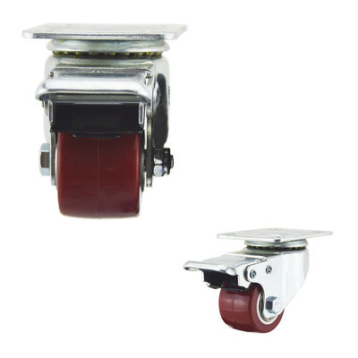 40mm 110lbs Plate Swivel Double Brake Light Duty Casters