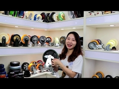 Introduction of heavy duty cast iron green polyurethane casters