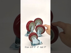 Orta görev kırmızı pvc teker tanıtımı-YLcaster