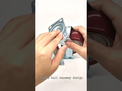 Orta görevli tek yatak kırmızı pvc tekerlek tanıtım-ilcaster